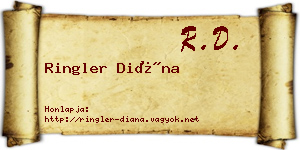 Ringler Diána névjegykártya